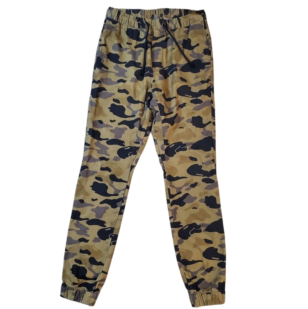 Divided H&M Men's Camouflage Drawstring Jogger Pants Size 28